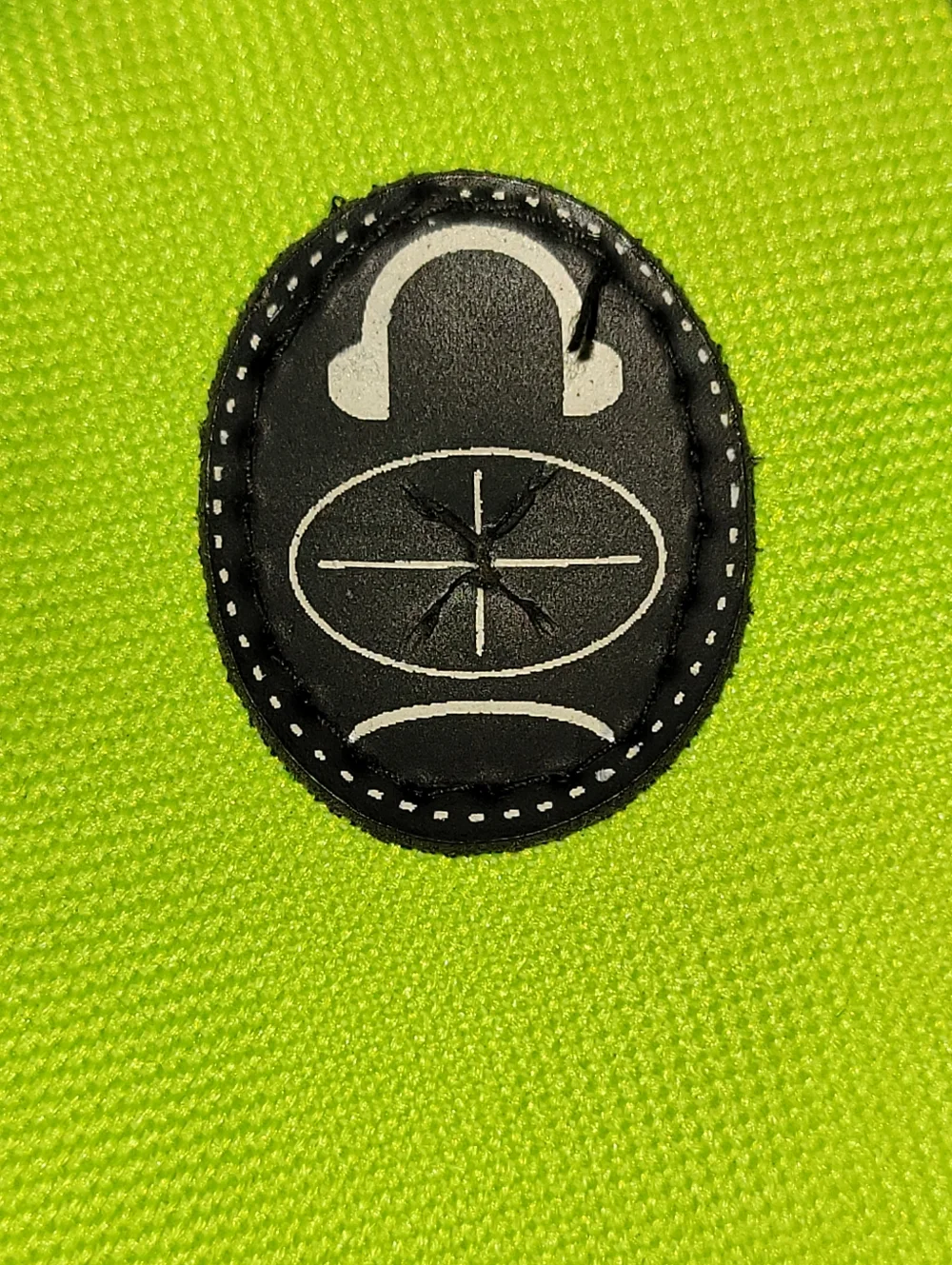 Healthy Workforce Lime Green & Black Sling Backpack With Headphone Port